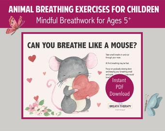 Printable Snake Breathing Exercise for Children: Mindful Breathwork for ...