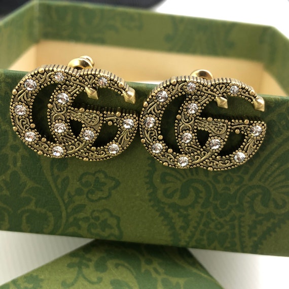 Vintage Luxury Diamond Studs Earrings - image 3