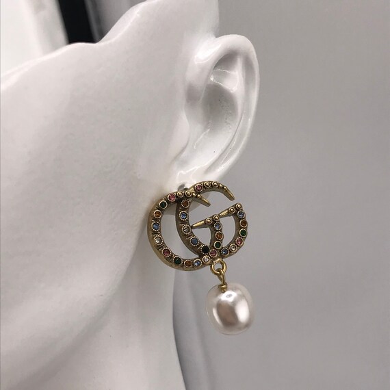 Diamond Pearl Earrings Gift for Her - image 5