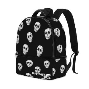 Schädel Rucksack für Kinder und Erwachsene, Laptop Rucksack, Schädel Leichter Rucksack, Reiserucksack mit Schädel-Design