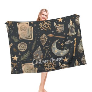 Esoteric Blanket Custom Name Blanket, Esoteric Throw Blanket, Esoteric Fleece Blanket, Esoteric Cozy Blanket, Esoteric Blanket, Custom Gift