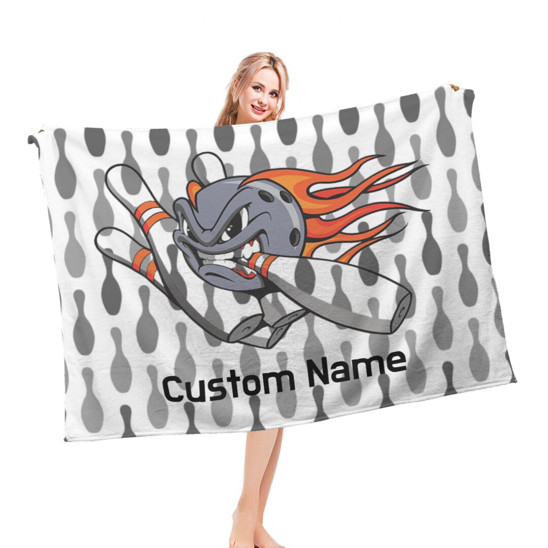 Bowling Pattern Print Blanket