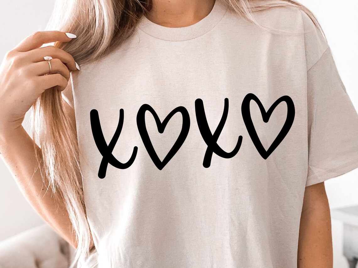 Xoxo Svg Png Pdf, Hugs and Kisses Svg Png Pdf, Heart Svg, Love Svg ...