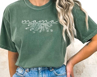 Mama Shirt, Comfort Colors Mama Shirt, Pocket Mama Shirt, Mama Shirt, Mother's Day Shirt, Pregnancy Reveal Shirt, Gift