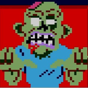 Knüpfhaken Kit (DIY) Zombie (32cm x 30cm)