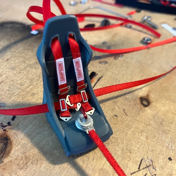 WSRC 1/24 RC Racing Seatbelt 7 Colors Crawler, Drift, Monster truck, Muscle Car, Model, Diecast