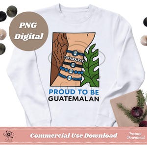 Orgoglioso di essere guatemalteco Clipart file png braccialetti dell'amicizia download digitale illustrazione maglietta arte tazza sublimazione