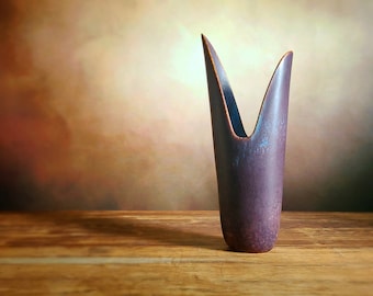 Gunnar Nylund Rörstrand Stoneware Vase: ARZ Model, 1950s MCM Pottery, Swedish Design