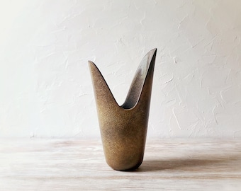 Gunnar Nylund Rörstrand Stoneware Vase: ARZ Model, 1950s MCM Pottery, Swedish Design