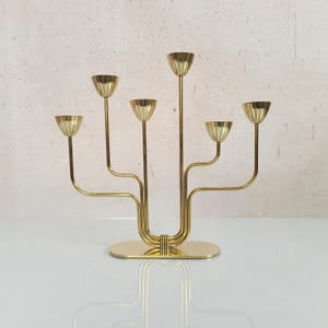 Ystad Metall Candelabra, Gunnar Ander Design, Sweden, Solid Brass, Mid-Century Modern, Luxury Candle Holder, Nordic Vintage, Great Condition