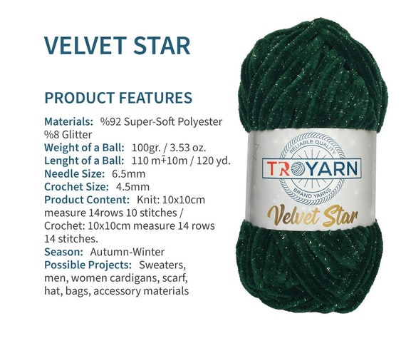 Knitting Wool Yarn Smooth Yarn Fiber Velvet Yarn Crochet Yarn Thick Yarn  Soft