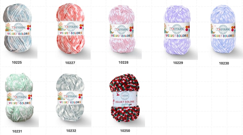 Włóczka Troyarn Velvet Colors Chenille 100% supermiękki poliester na kocyki amigurumi do szydełkowania i robienia na drutach, supergruba, 100 g, 132 jardy, włóczka dla dzieci zdjęcie 4