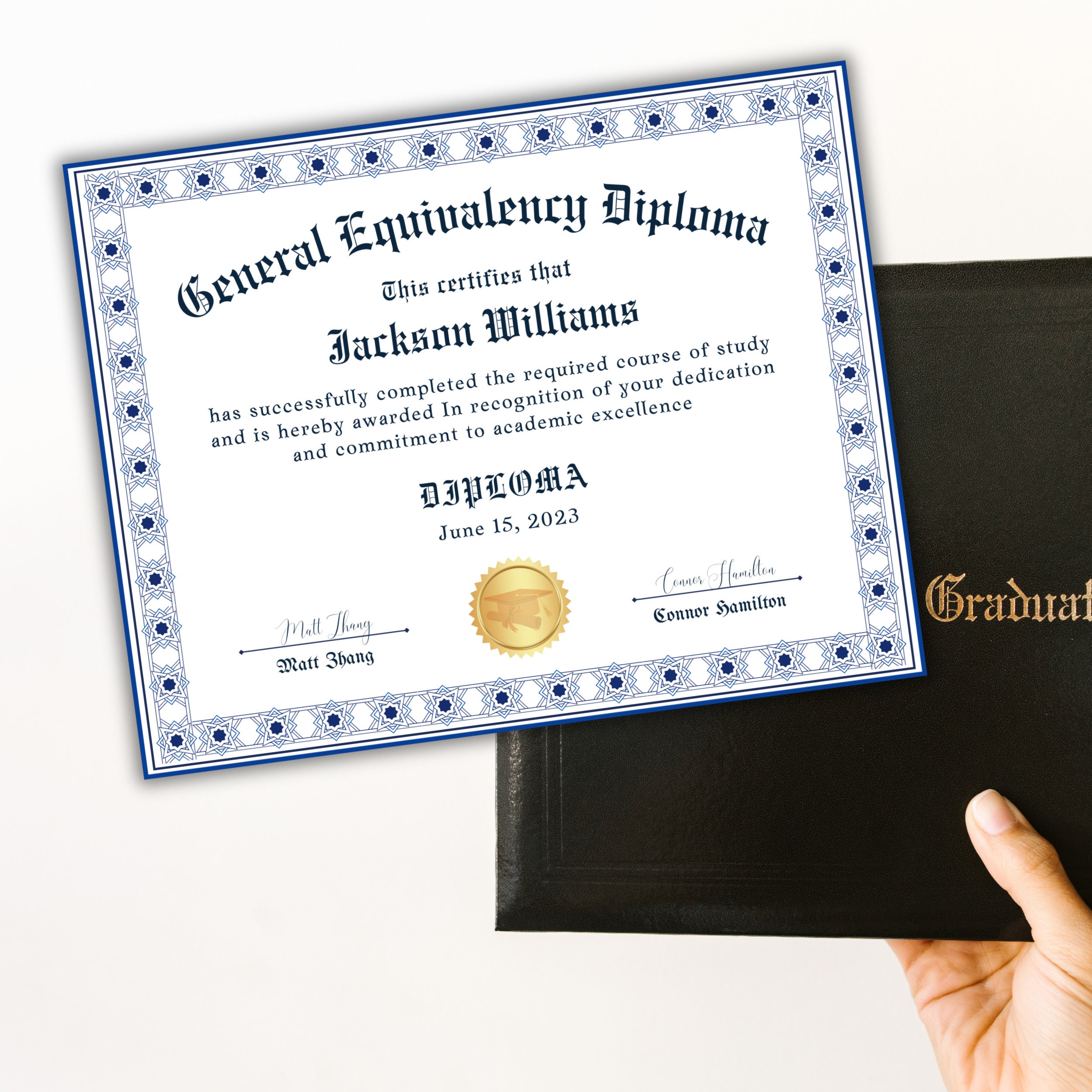 Fake Diploma Certificate Template, High School Diploma Templates