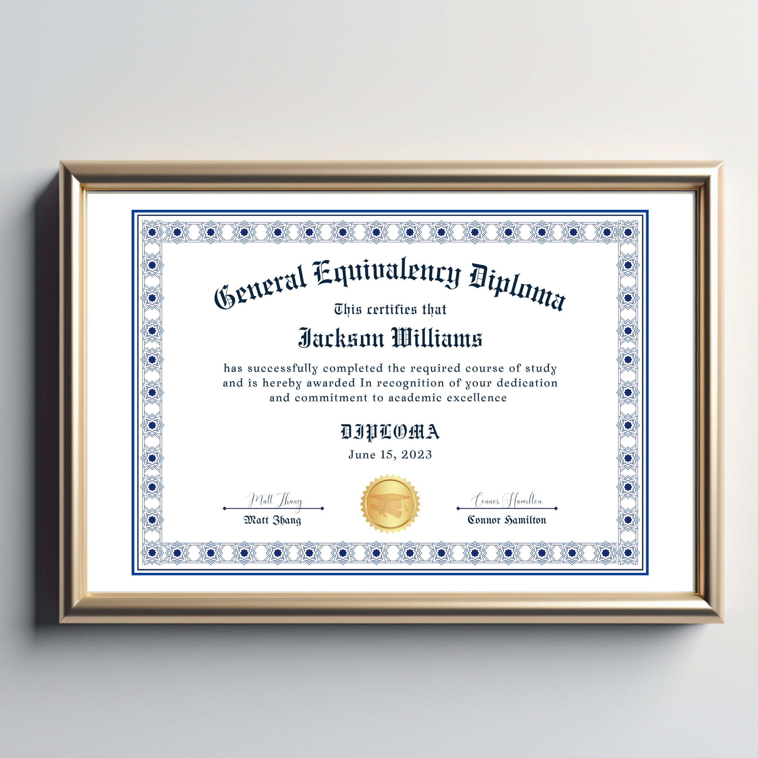 Fake Diploma Certificate Template, High School Diploma Templates