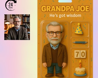 Personligt porträtt av actionfigur från foto, anpassad Toy Box-stil, digital nedladdning