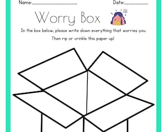 Worry Box (worry release worksheet)