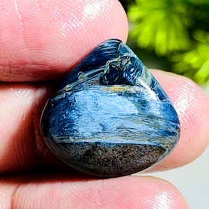 Natural Pietersite Gemstone Top Quality Designer Fire Play Rare Pietersite DIY-ART-CRAFTS  Pear Pendant Necklace Gemstone For Jewelry Making