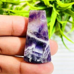 Natural Chevron Amethyst Gemstone Fully Polished Amethyst Cabochon Handmade Amethyst Gemstone Making For Jewelry.