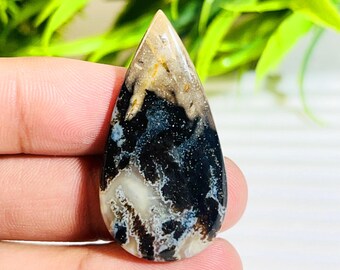 Natural Palm Root Silk Agate Gemstone Palm Root Crystal Gift Her Handmade Stone Palm Agate Making Pendant & Making For Jewelry.