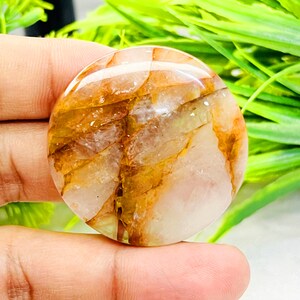Natural Plume Agate Gemstone Round Shape Plume Agate Cabochon, AAA Quality Loose Plume Agate Handmade Gemstone Making For  Jewelry.