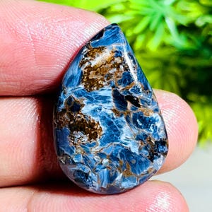 Natural Pietersite Gemstone Top Quality Designer Fire Play Rare Pietersite DIY-ART-CRAFTS  Pear Pendant Necklace Gemstone For Jewelry Making