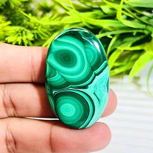 Natural Top Quality Malachite Gemstone Loose Cabochon Smooth Malachite Gemstone For Jewelry Making Beautiful Top Grade Malachite Gemstone.