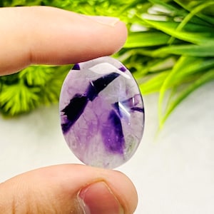 Natural Trapiche Amethyst cabochon, Smooth Polished Trapiche Amethyst Gemstone Handmade Amethyst for jewelry making.