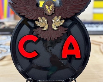 12” Club America sign with Eagle