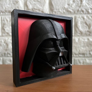 DARTH VADER face from the Star Wars saga - Picture to hang - Printed in 3D
