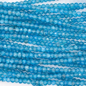 Natural blue Apatite  Round Beads Genuine Apatite Gemstone Beads 42cm/ 2.8mm/0.5mm Hole