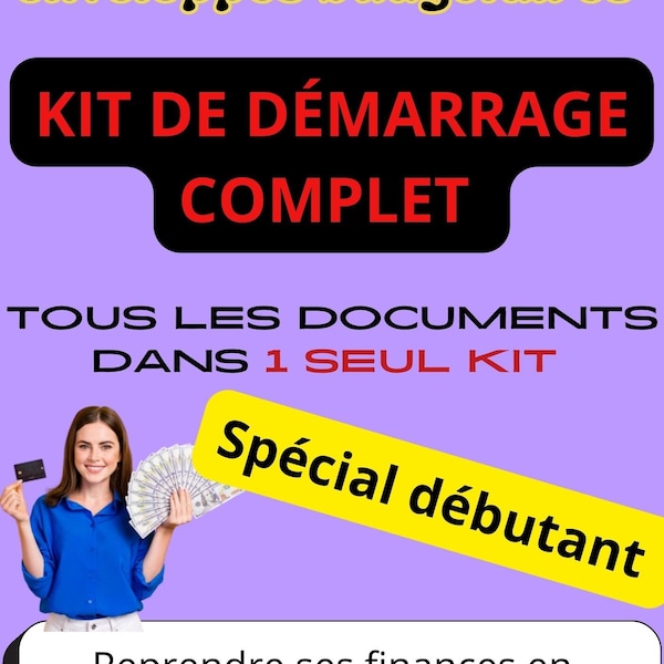 Kit de démarrage complet- spécial débutant- enveloppes budgétaires