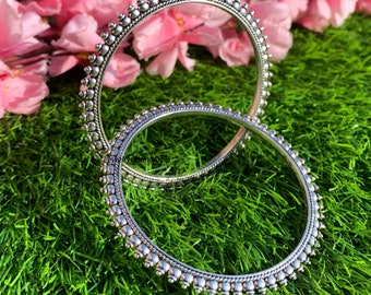 Traditional Jewelry - 925 Silver Bangles/Kada - Indian Women Jewelry - Designer Bangles - Special Occasion Bangles - Vintage Bangles****