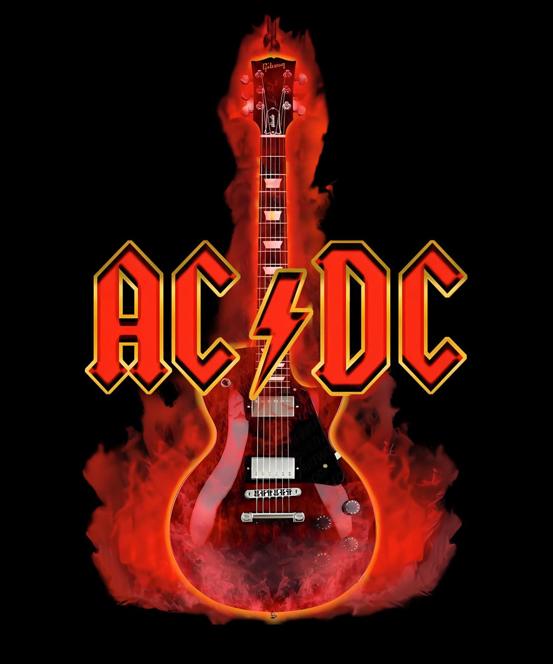 Halftone AC DC PNG File ,rock Band Print for Black Shirt, Halftone - Etsy