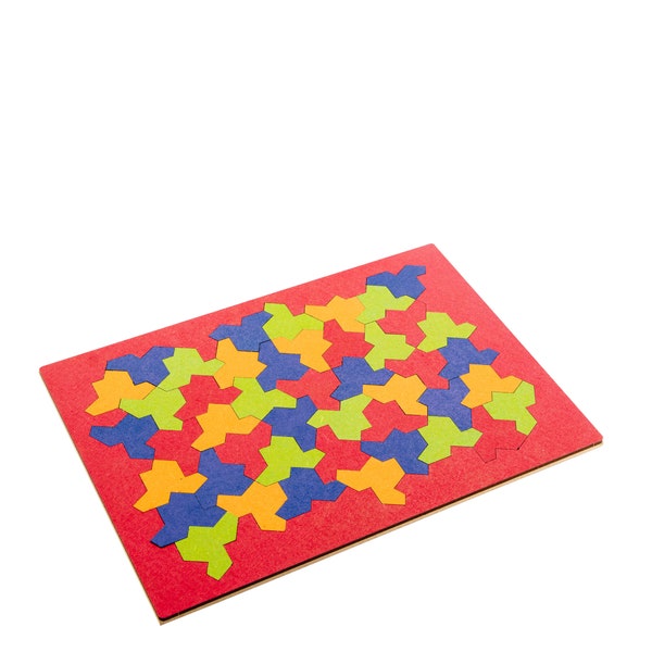 EinStein Puzzle, Einstein Hut, Kachel, Holzpuzzle, mono tile puzzle, Knobelspiel