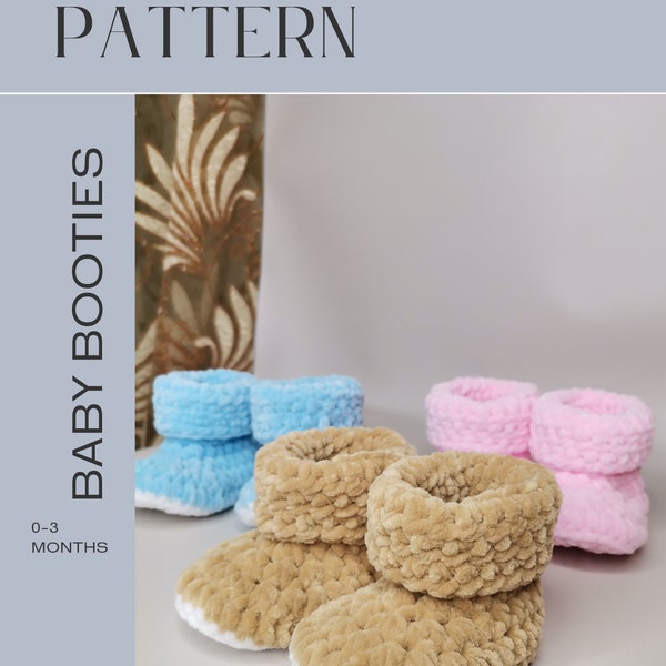 Baby booties Crochet pattern Baby boots Baby shoes Instant PDF download