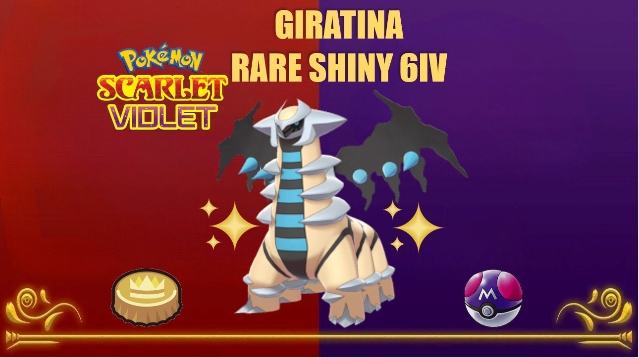 6IV Shiny Giratina Altered & Origin Forme Pokemon Scarlet and