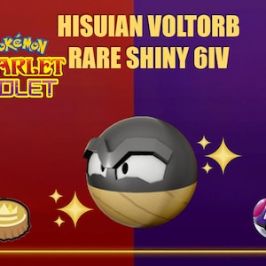 Voltorb - Hisui ✨ Shiny 6IV ✨ Pokémon Scarlet and Violet