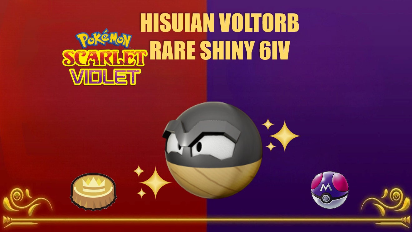 Shiny/non-shiny Voltorb/electrode Hisui Alpha 6IV/EV Legends 