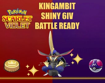 Kingambit SHINY 6IV Pokemon / Ready for competitive battle / + MasterBall /  Bonus 1 Random Pokemon / Pokemon Scarlet and Violet