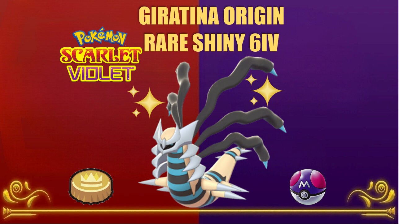 6IV Shiny Dialga Palkia Giratina Altered & Origin Forme Pokemon Sword and  Shield