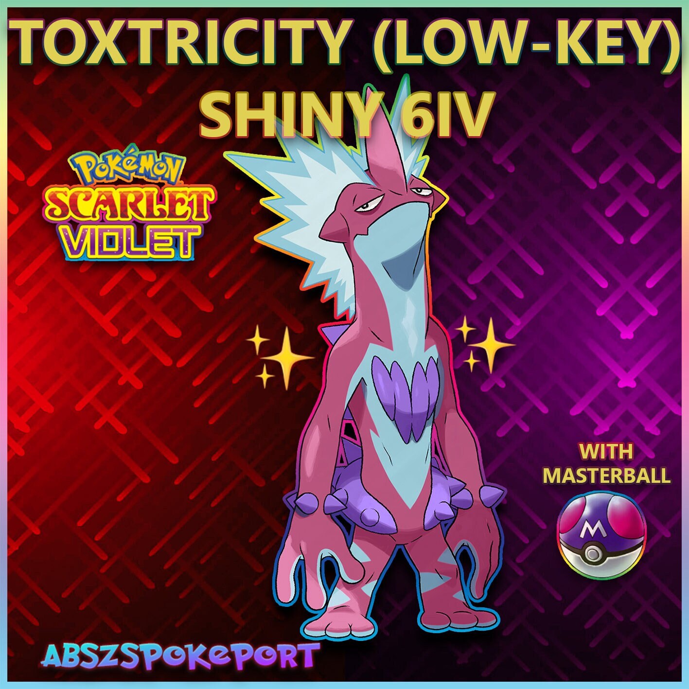 Pokemon Scarlet And Violet Shiny Toxel 6IV Battle Ready Fast Delivery