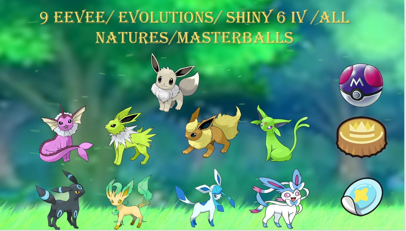 Pokemon Brilliant Diamond Shining Pearl SHINY ✨ Eevee Evolutions