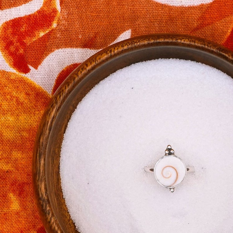 Boho Shiva Shell Ring | Handcrafted Bohemian Sterling Silver Jewelry ...