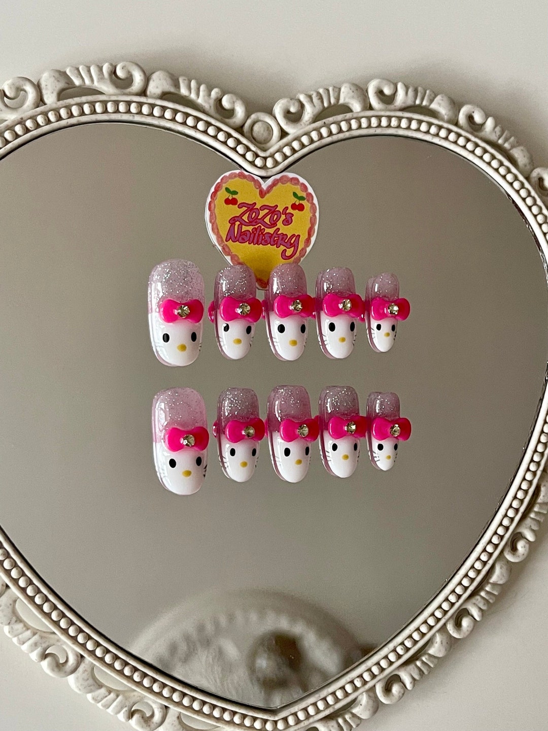 Hello Kitty Press on Nails Y2K Nails Sanrio Nails Cute Etsy