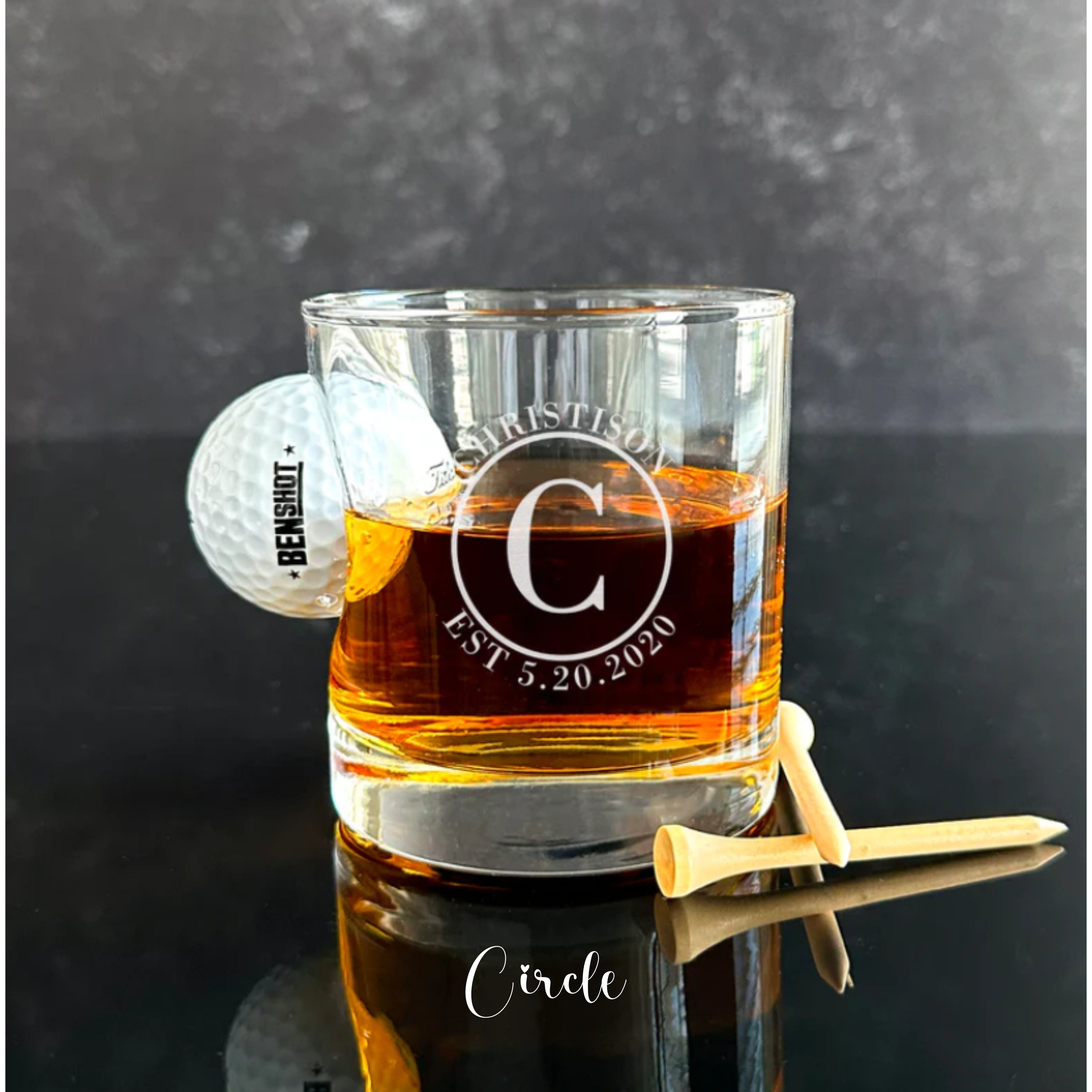 Personalized Golf Ball Whiskey Glass Groomsmen Golf Gifts Etsy