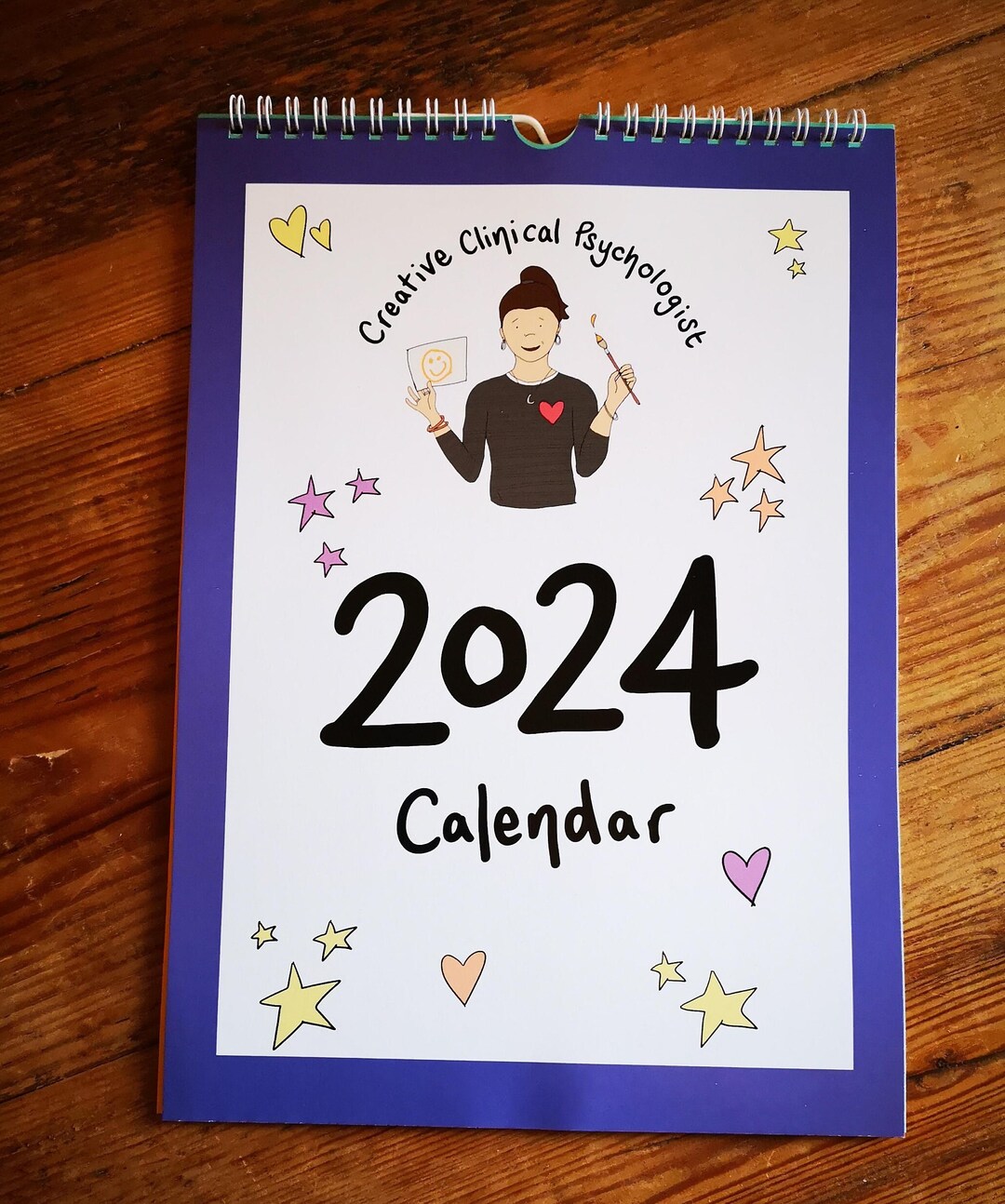 Creative Clinical Psychologist 2024 A4 Calendar Etsy UK