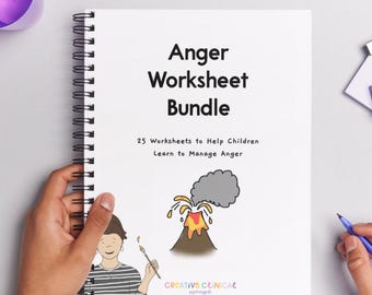 Anger Worksheet Bundle for Children