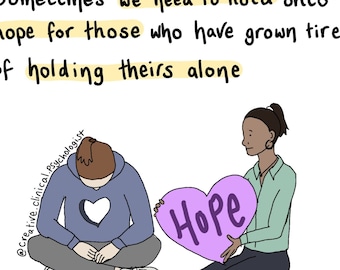 Holding Onto Hope Metaphor - Digital Print