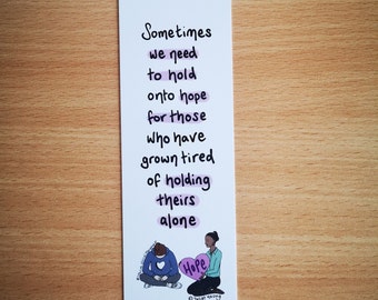 Holding on to hope bookmark