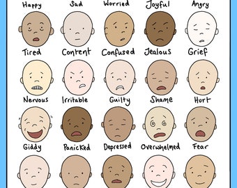 Feelings Illustration A4 PDF download
